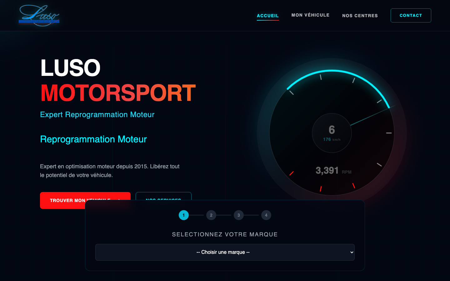 Capture du site LUSO Motorsport