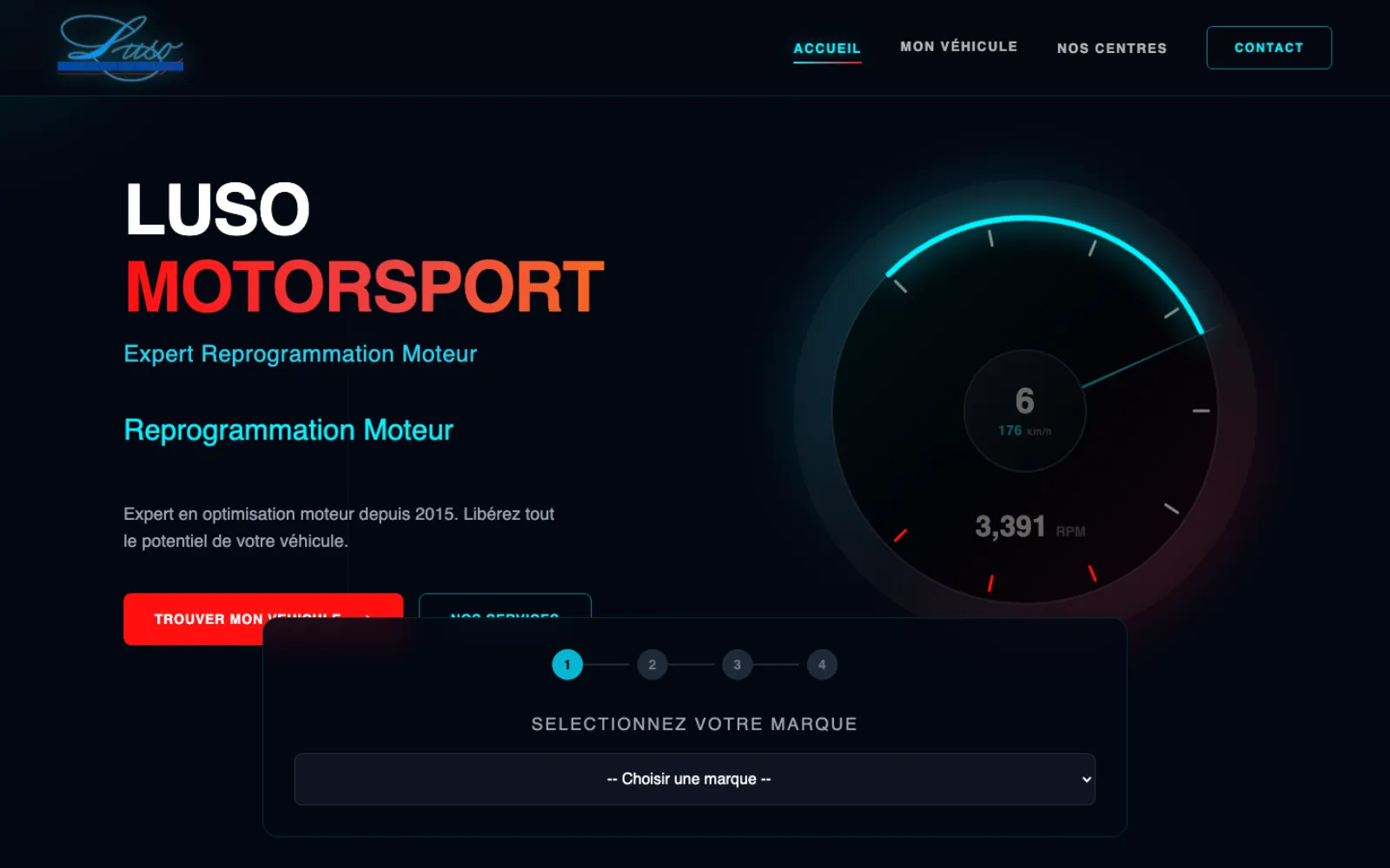 Capture du site LUSO Motorsport