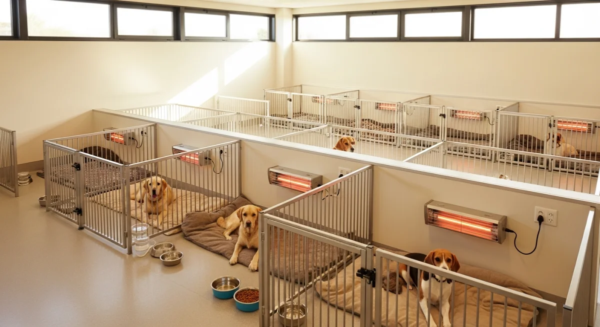 Installations intérieures de l'élevage de Airedale Terrier