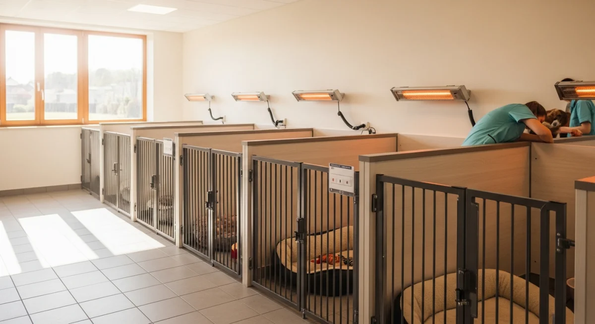 Installations intérieures de l'élevage de Akita Américain