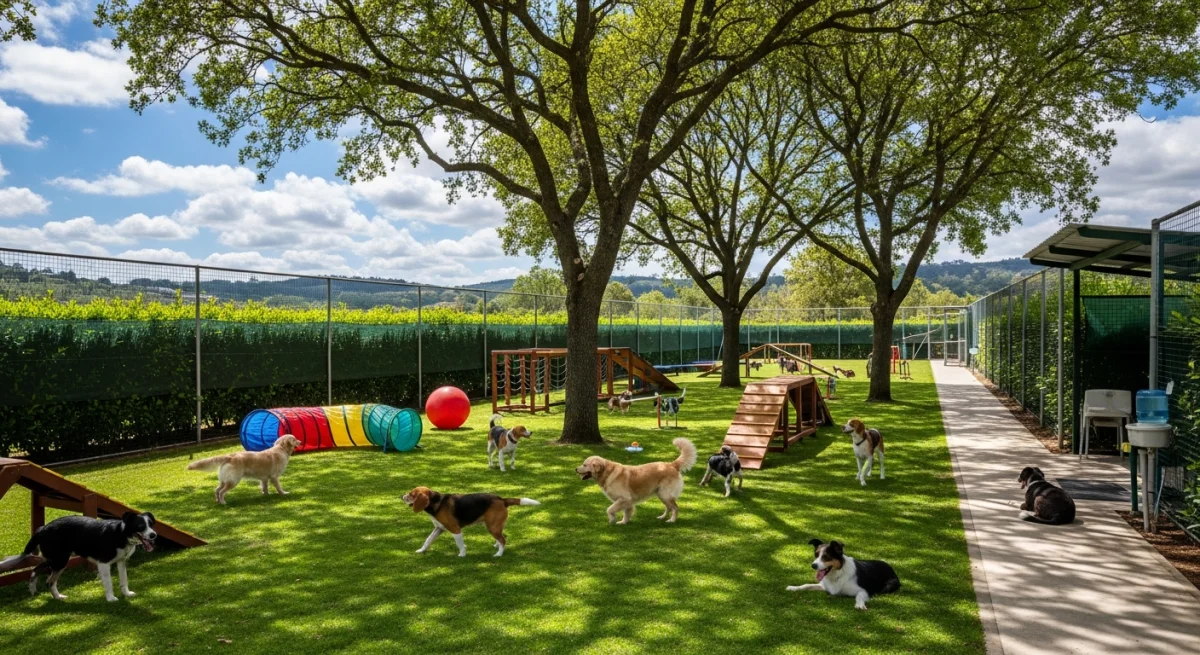 Installations extérieures de l'élevage de Basset Fauve De Bretagne