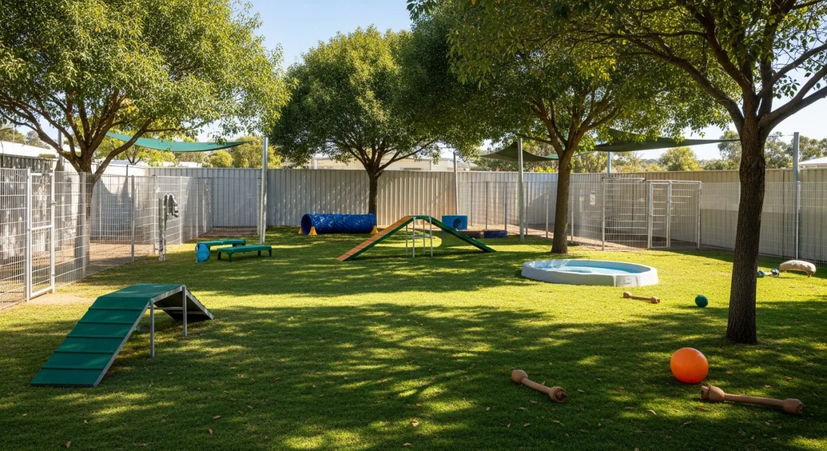 Installations extérieures de l'élevage de Basset Hound