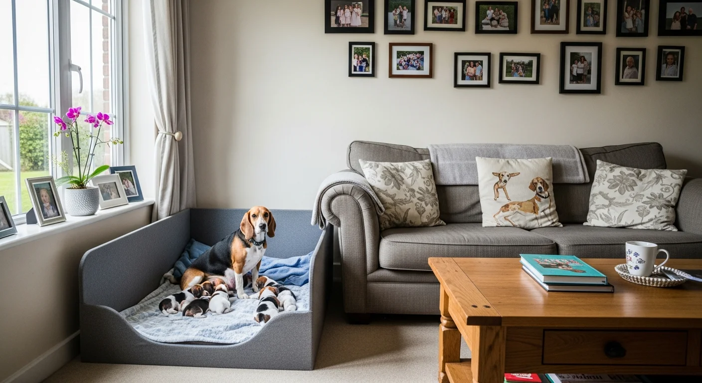 Installations intérieures de l'élevage de Beagle Harrier