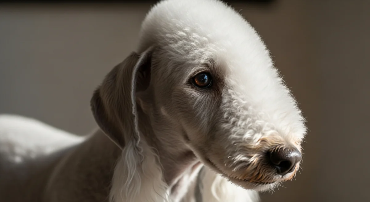 Portrait Bedlington Terrier
