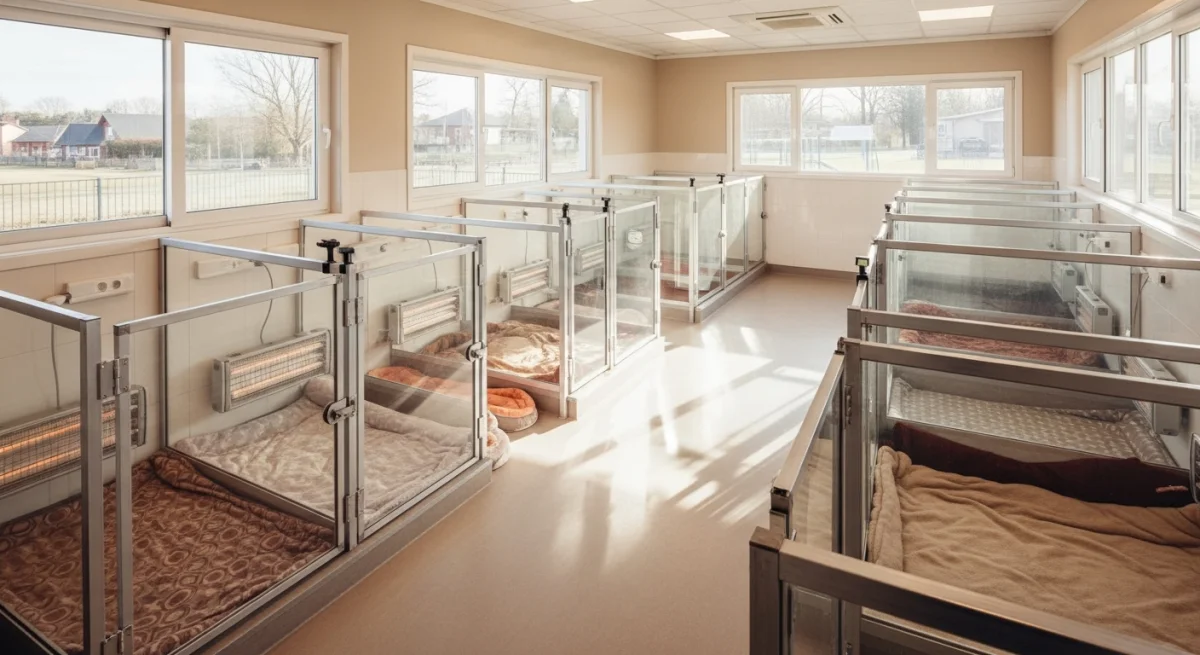 Installations intérieures de l'élevage de Berger Allemand