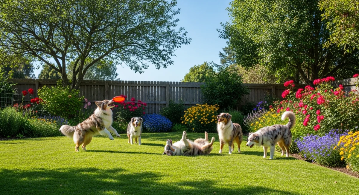 Installations extérieures de l'élevage de Berger Australien