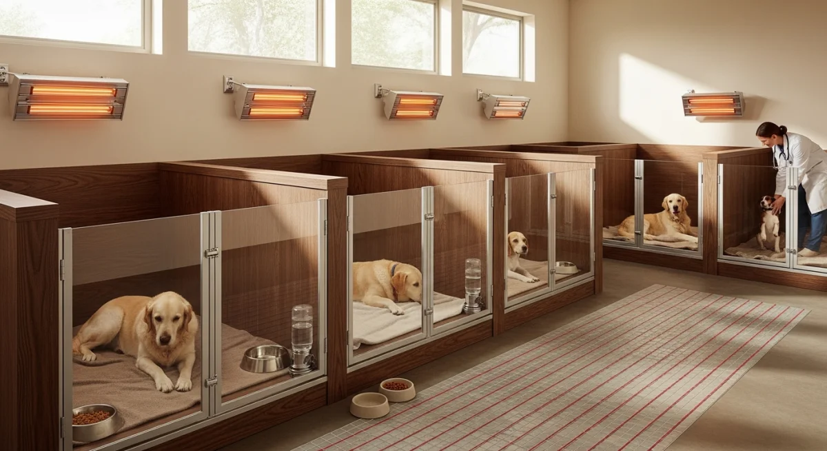 Installations intérieures de l'élevage de Berger Belge Groenendael