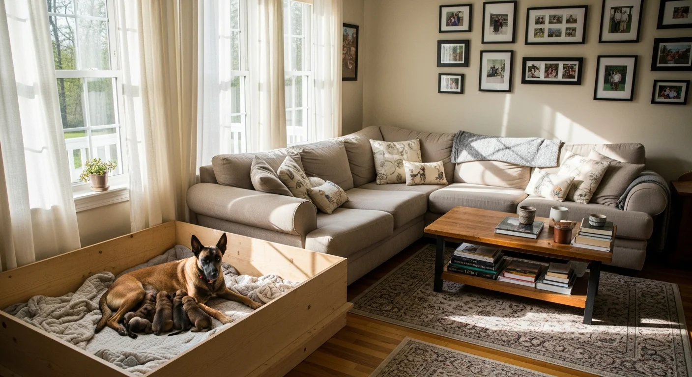 Installations intérieures de l'élevage de Berger Belge Malinois