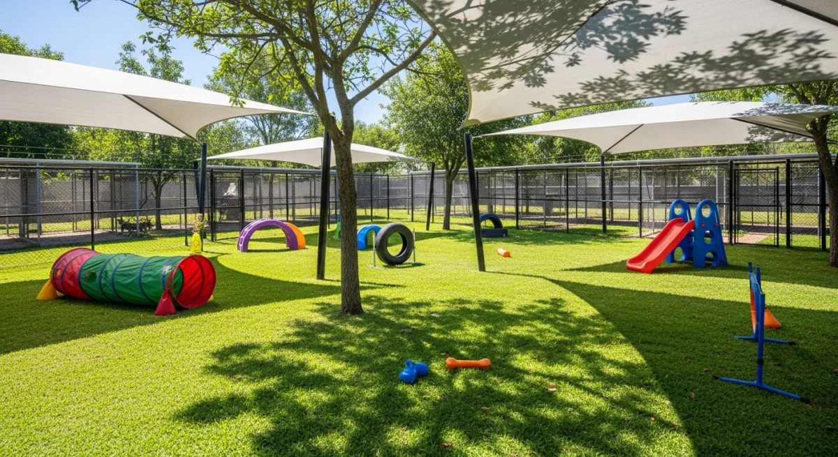 Installations extérieures de l'élevage de Berger Dasie Centrale