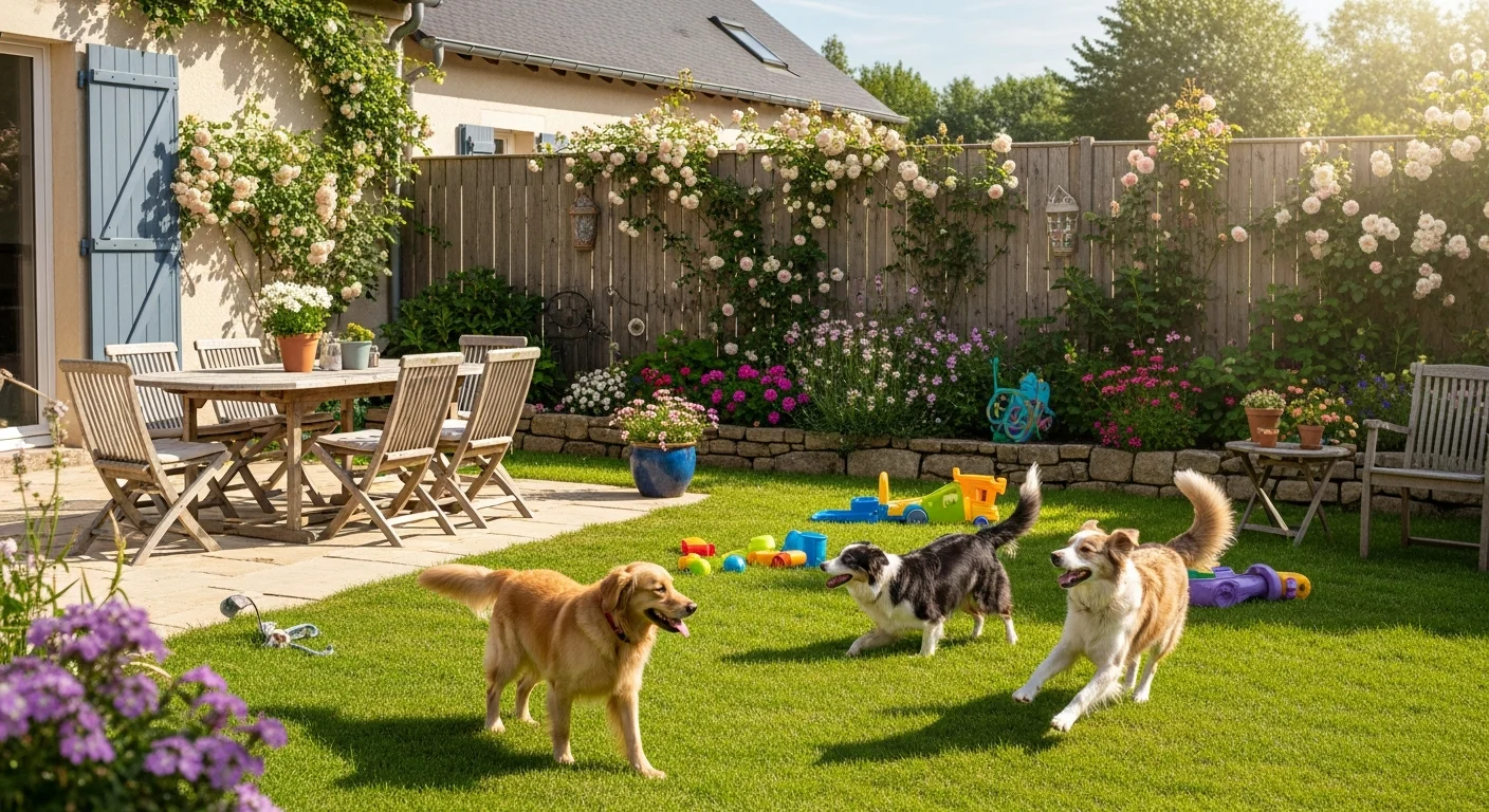 Installations extérieures de l'élevage de Berger De Picardie