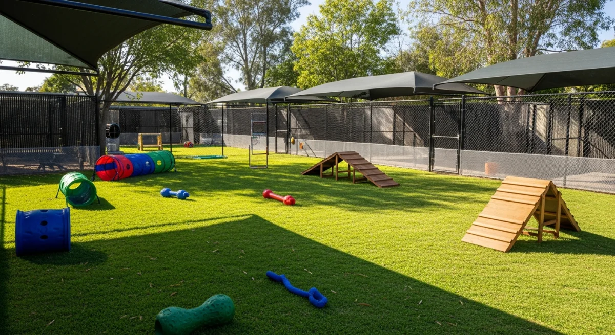 Installations extérieures de l'élevage de Berger Des Alpes Et De Savoie