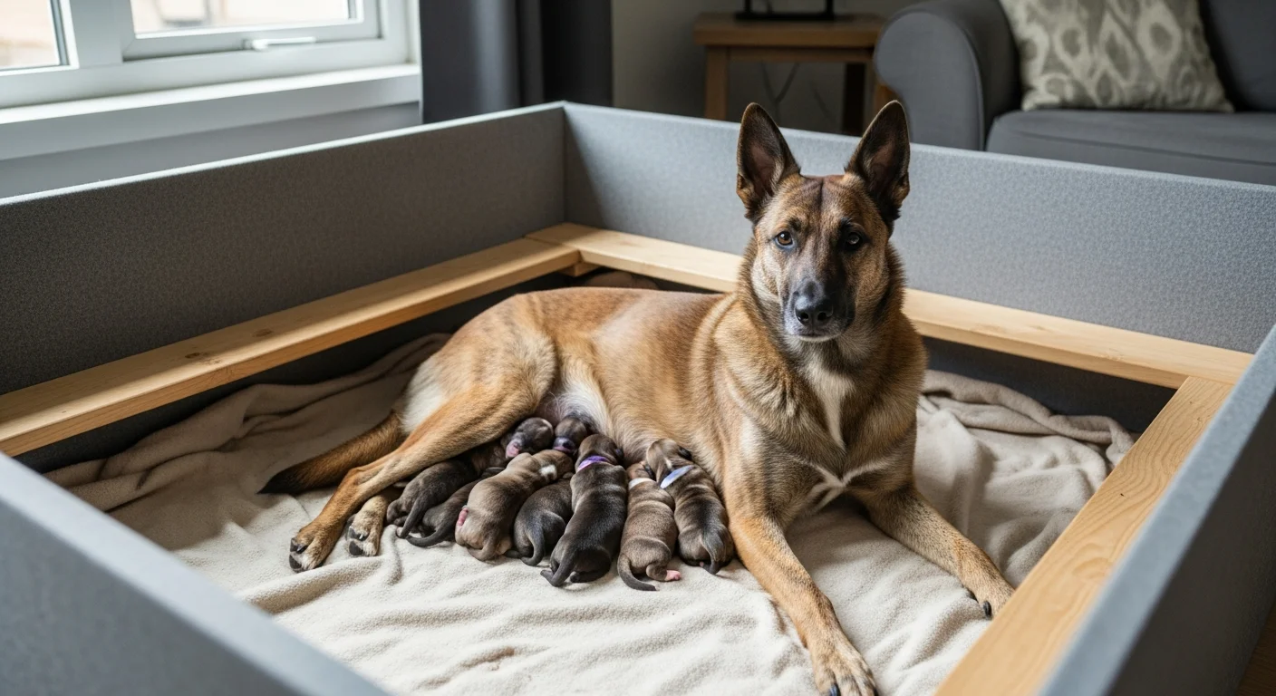 Installations intérieures de l'élevage de Berger Hollandais