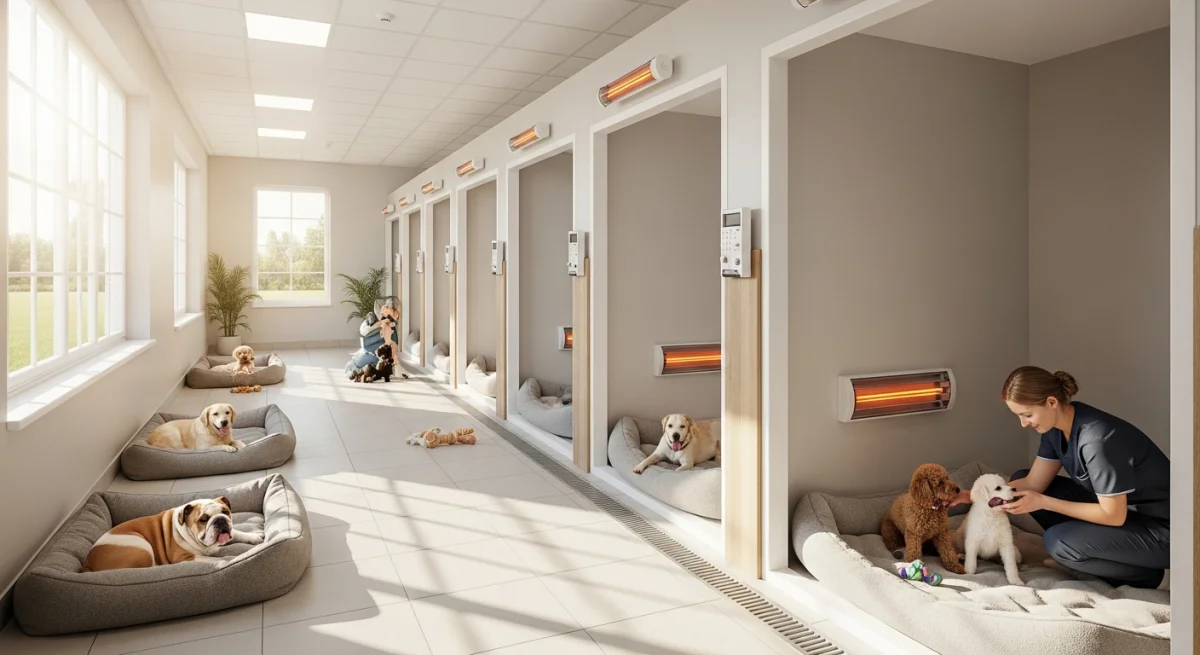 Installations intérieures de l'élevage de Bichon Bolonais