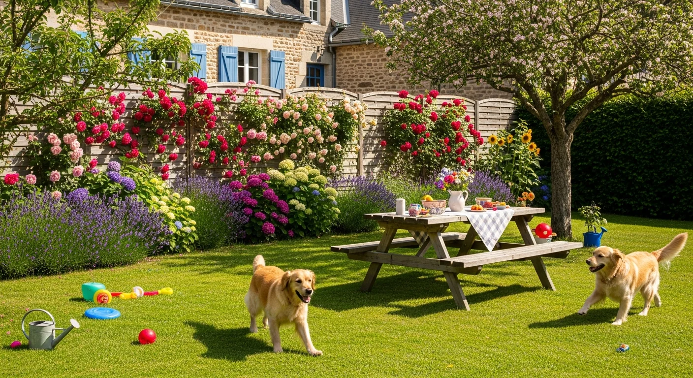 Installations extérieures de l'élevage de Bichon Havanais
