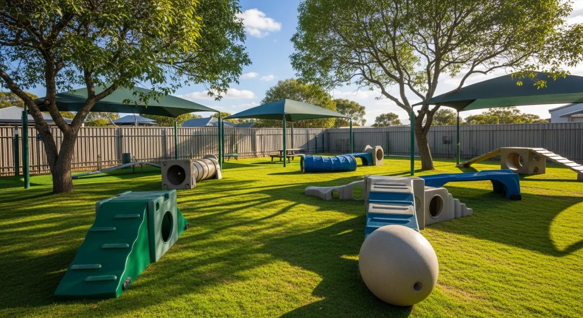 Installations extérieures de l'élevage de Bobtail