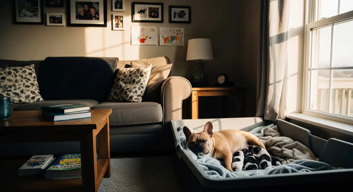 Installations intérieures de l'élevage de Bouledogue Français
