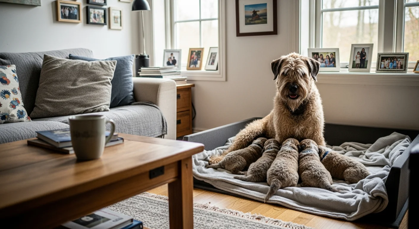 Installations intérieures de l'élevage de Bouvier Des Flandres