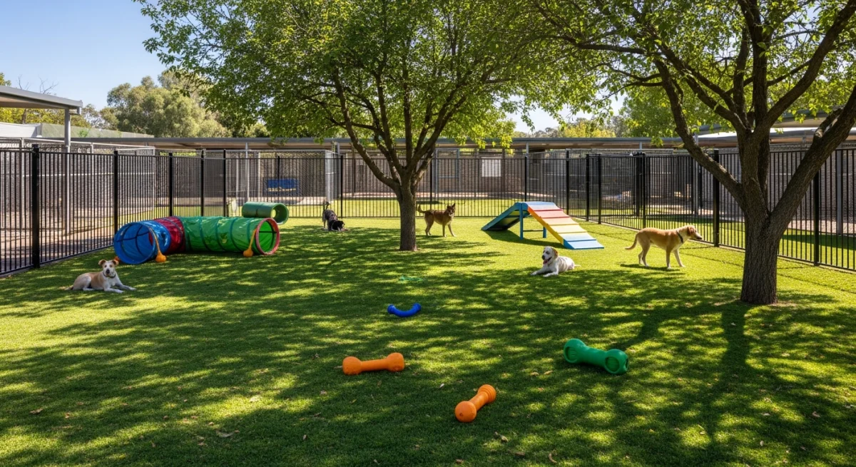 Installations extérieures de l'élevage de Boxer