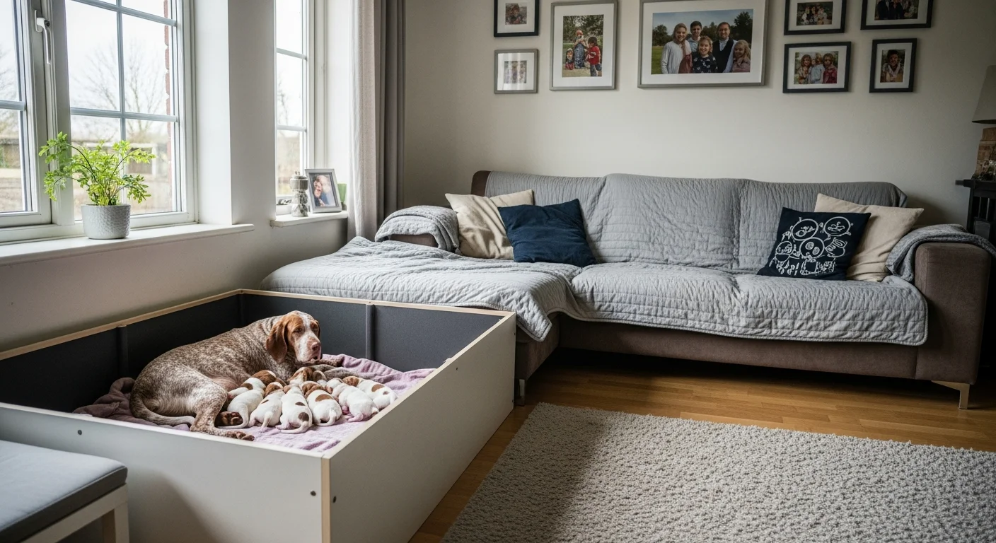 Installations intérieures de l'élevage de Braque Dauvergne