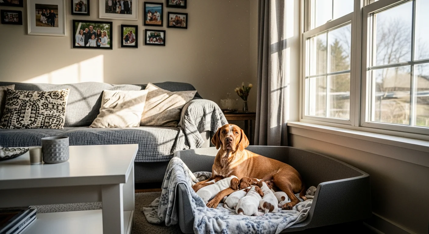 Installations intérieures de l'élevage de Braque Du Bourbonnais
