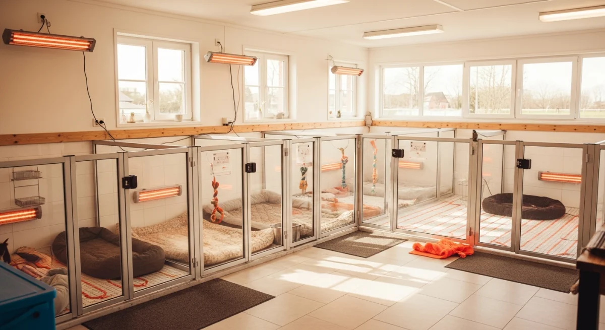 Installations intérieures de l'élevage de Braque Italien