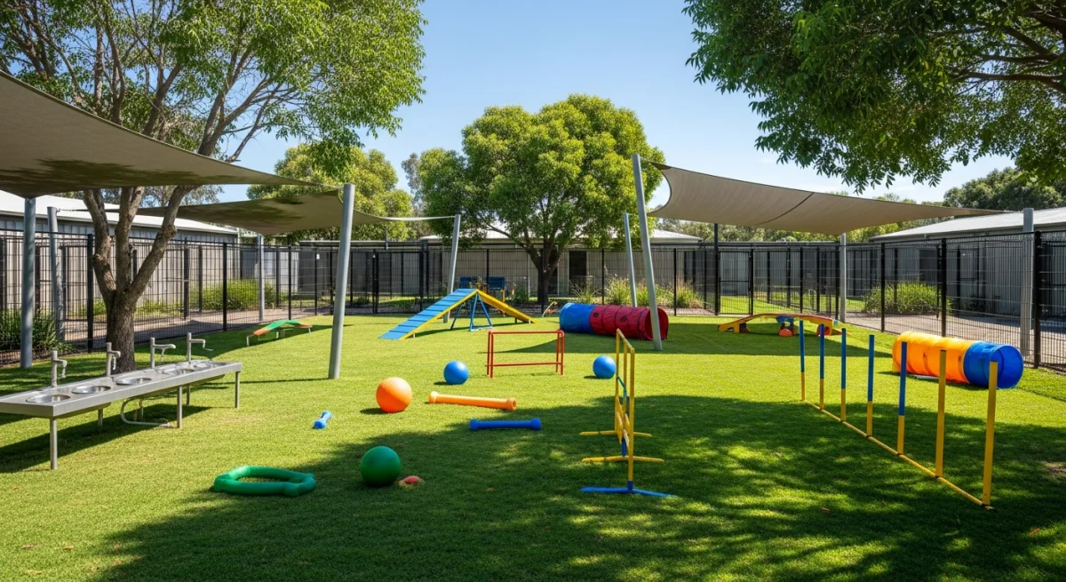 Installations extérieures de l'élevage de Braque Saint Germain