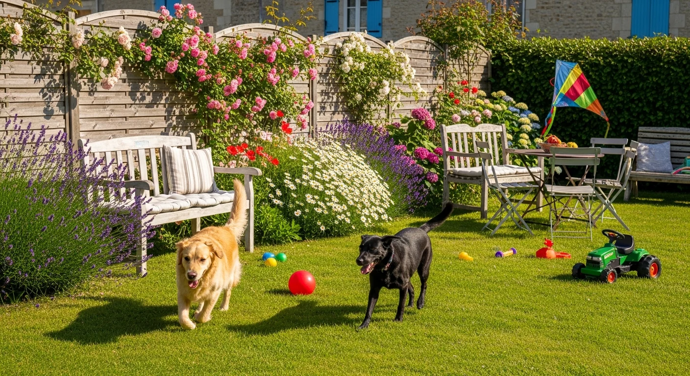 Installations extérieures de l'élevage de Bruno Saint-hubert Français