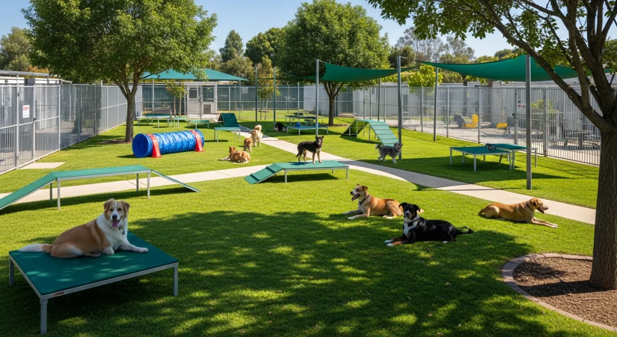 Installations extérieures de l'élevage de Bulldog Continental