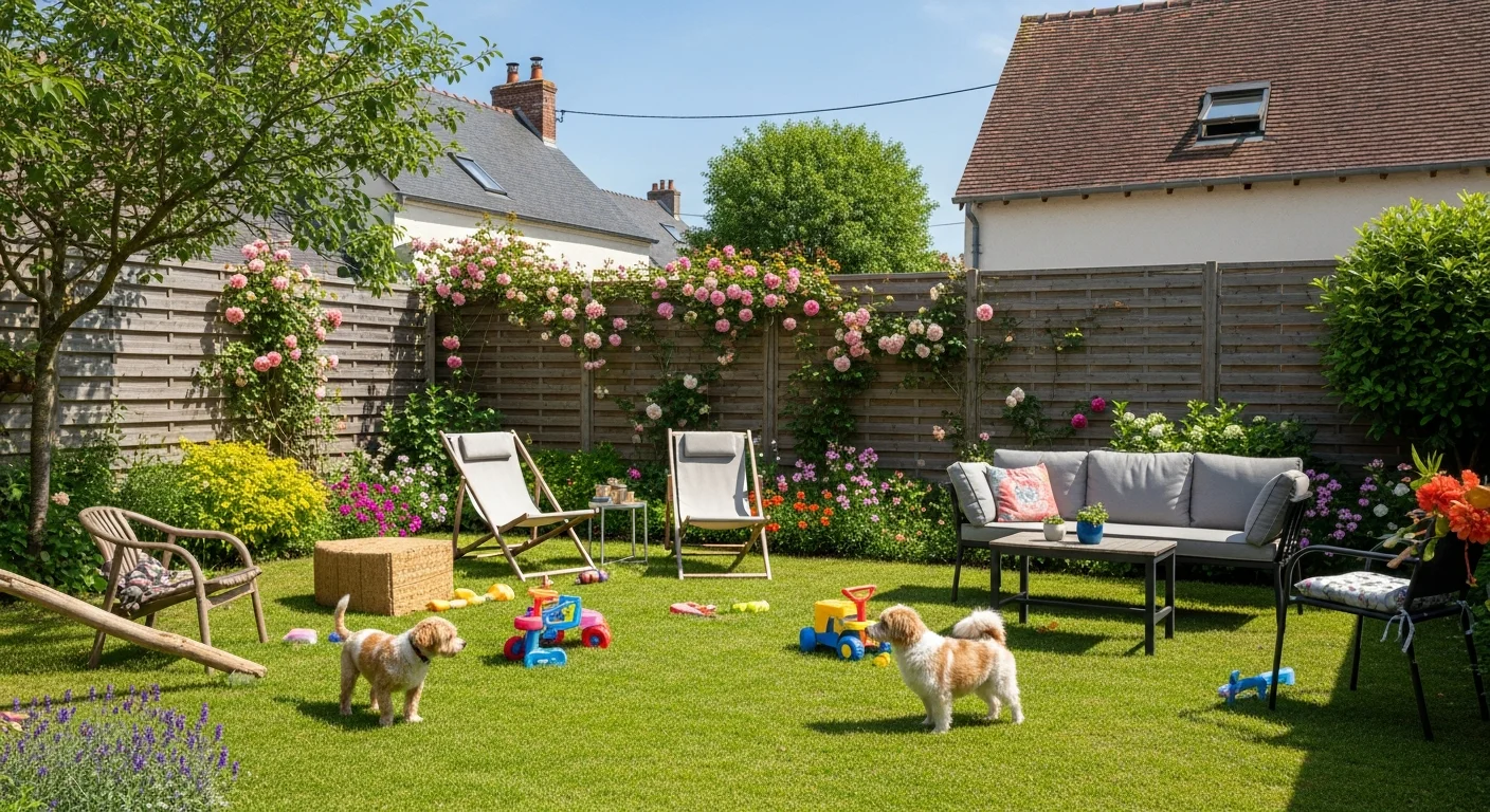 Installations extérieures de l'élevage de Bullmastiff