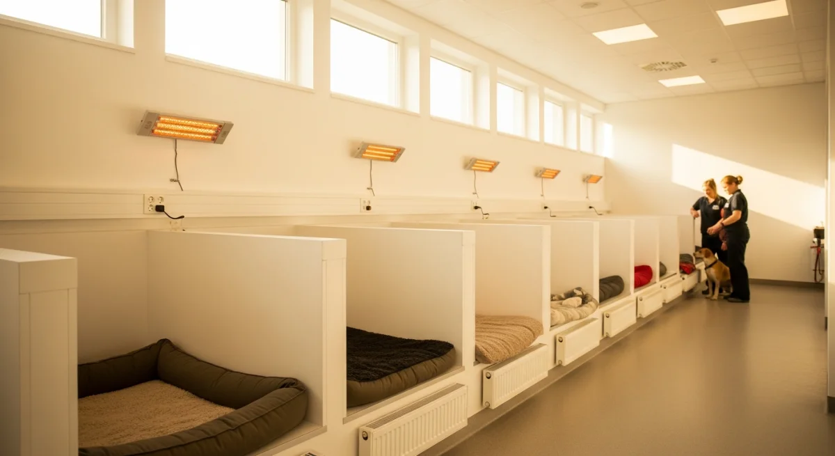 Installations intérieures de l'élevage de Caniche Moyen