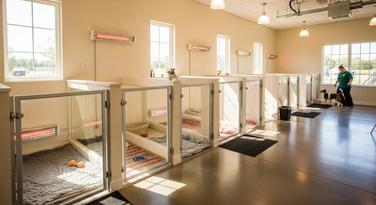 Installations intérieures de l'élevage de Caniche Nain