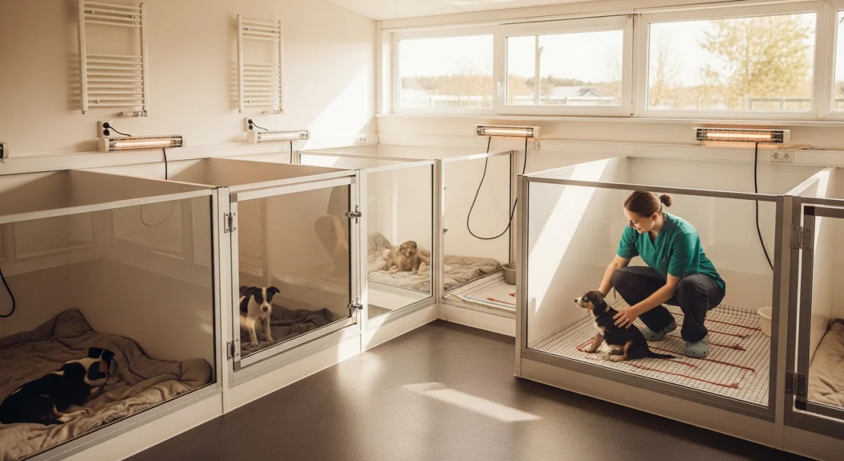 Installations intérieures de l'élevage de Caniche Toy