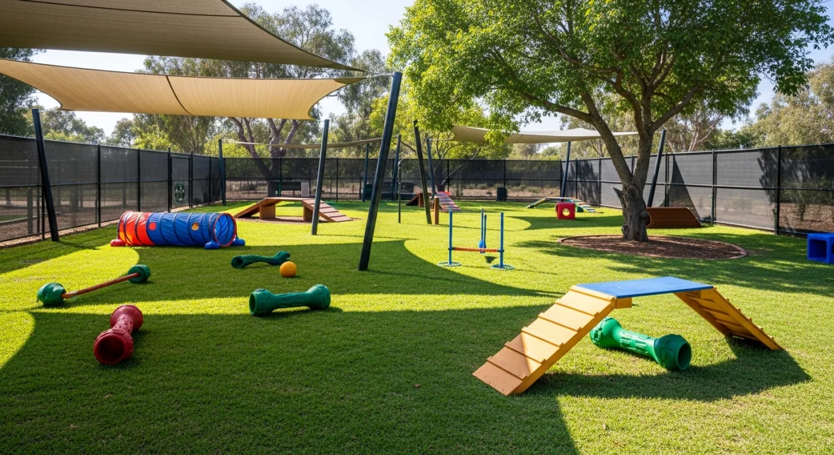 Installations extérieures de l'élevage de Carlin