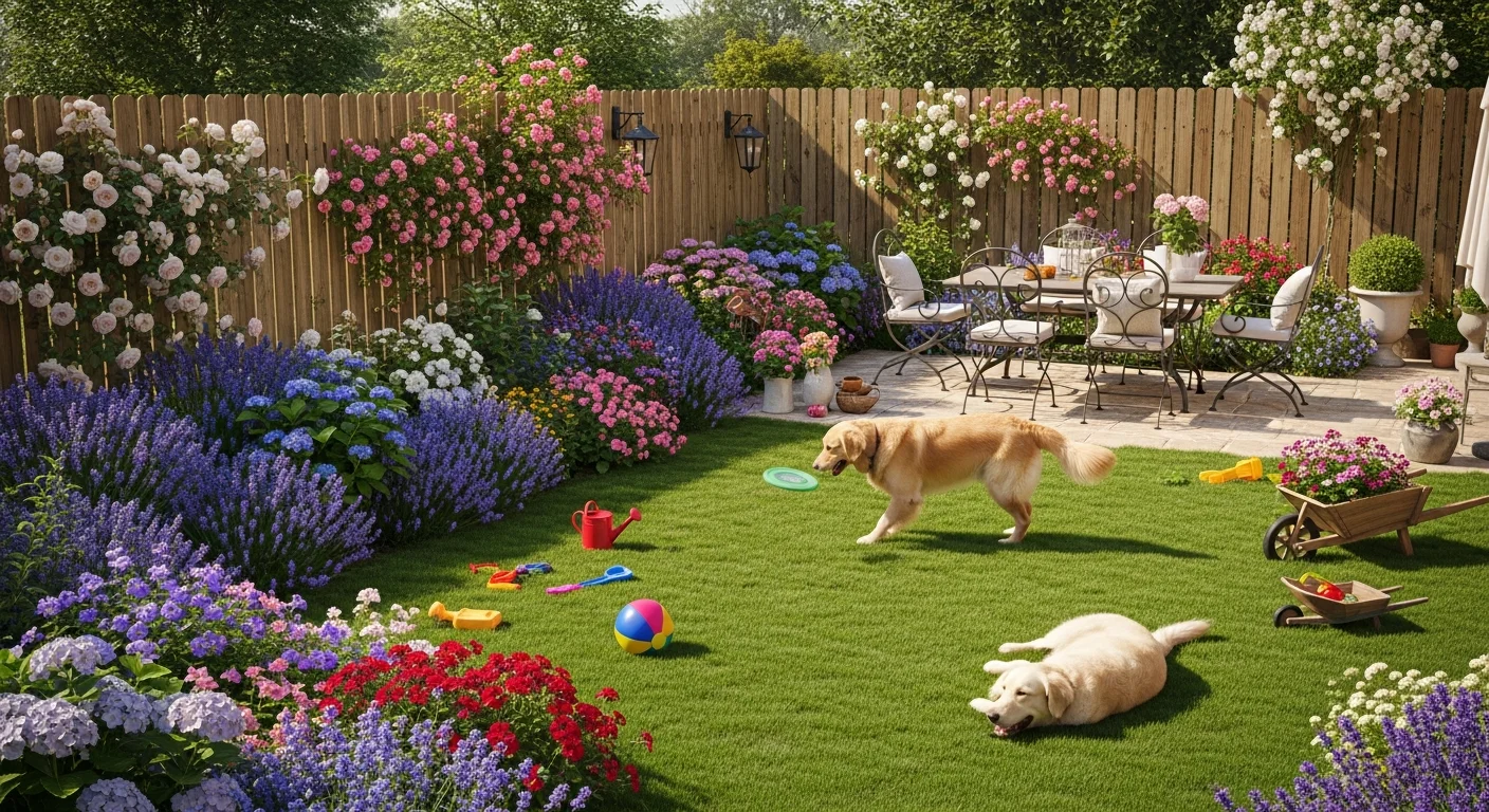 Installations extérieures de l'élevage de Cesky Terrier