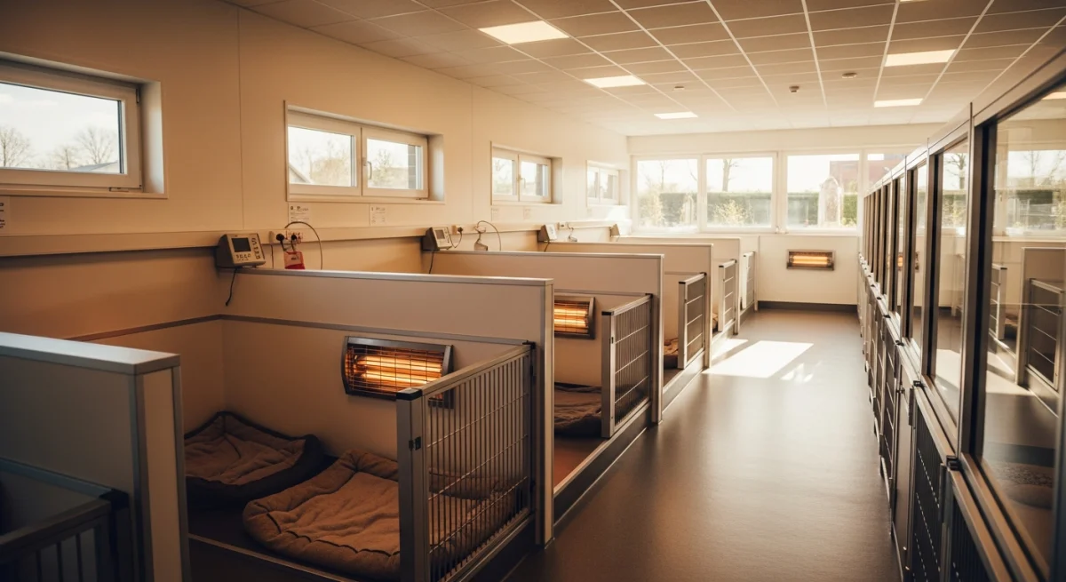 Installations intérieures de l'élevage de Chien Dartois