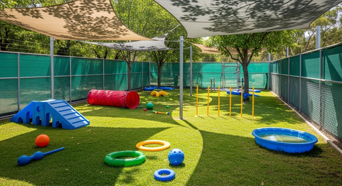 Installations extérieures de l'élevage de Chien De Berger Catalan