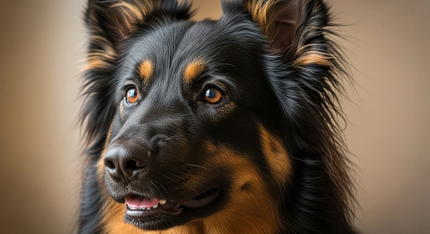 Portrait Chien De Berger De Boheme