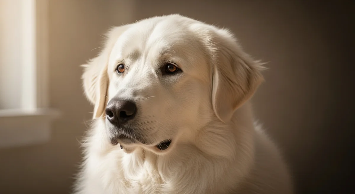 Portrait Chien De Montagne Des Pyrénées