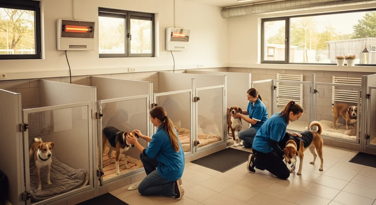 Installations intérieures de l'élevage de Chien De Montagne Des Pyrénées