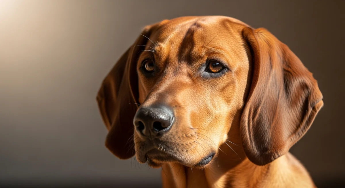 Portrait Chien De Rouge De Bavière