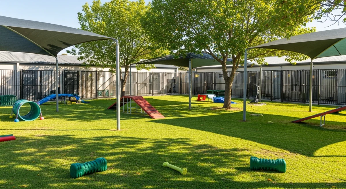 Installations extérieures de l'élevage de Chien De Rouge De Bavière