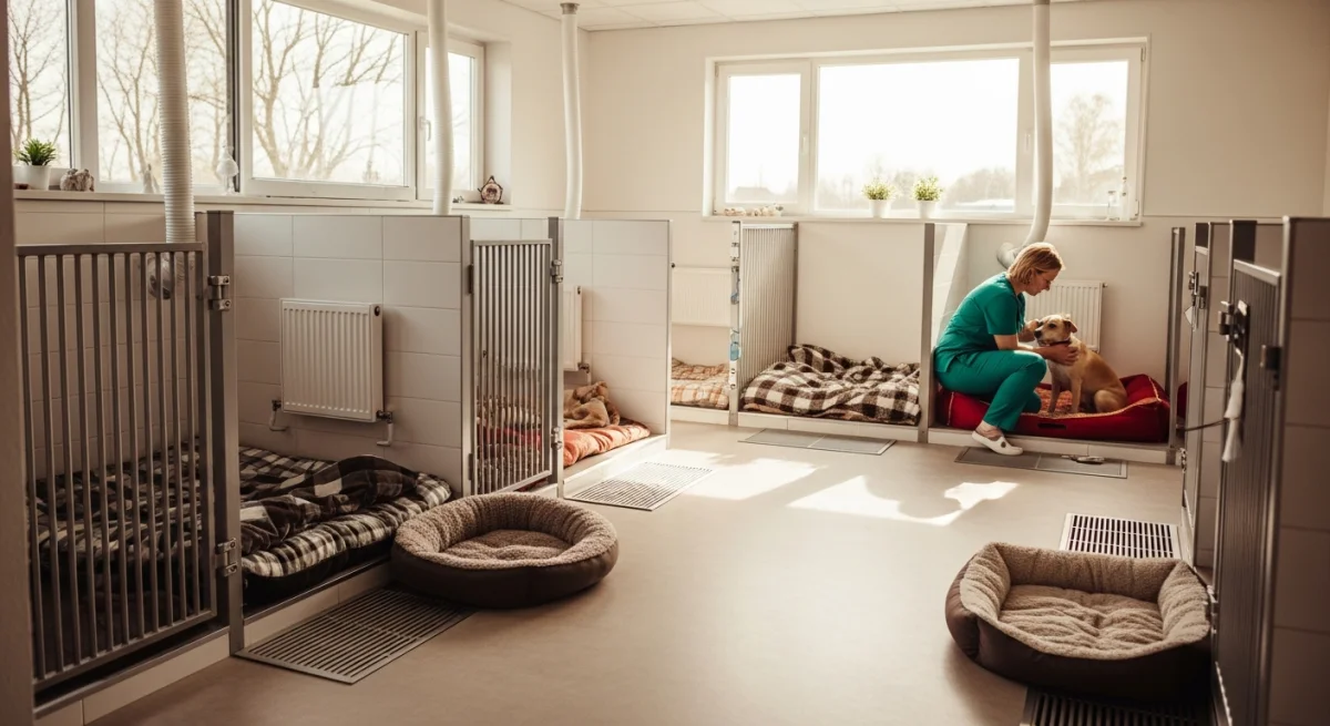 Installations intérieures de l'élevage de Chien De Rouge De Bavière