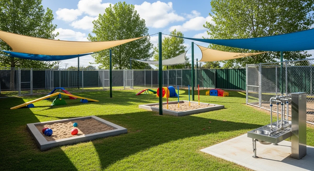 Installations extérieures de l'élevage de Chien Dours De Carélie