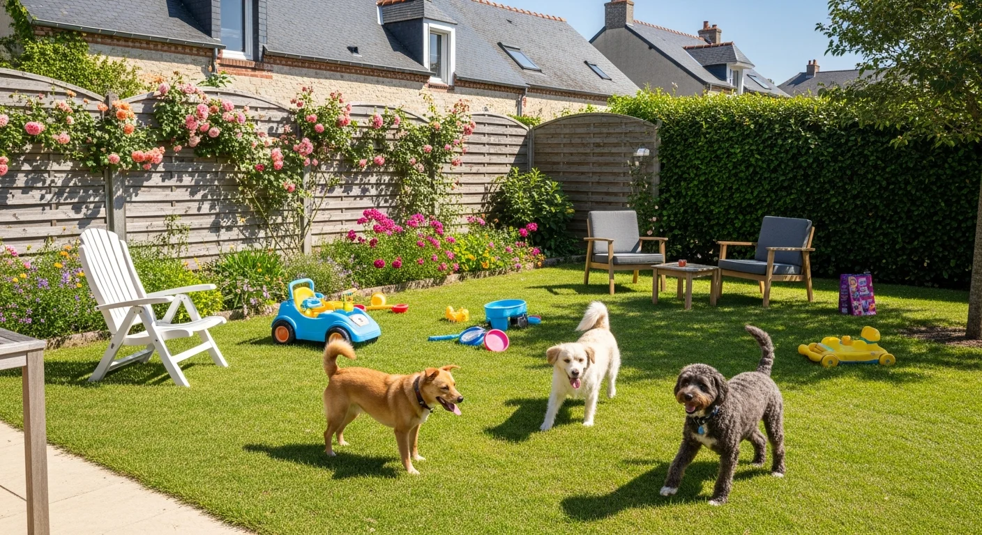 Installations extérieures de l'élevage de Chien Finnois De Laponie