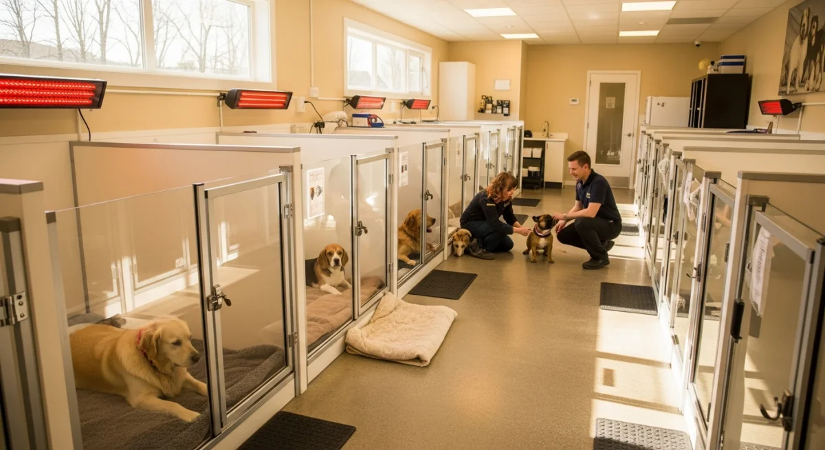 Installations intérieures de l'élevage de Chien Loup De Saarloos