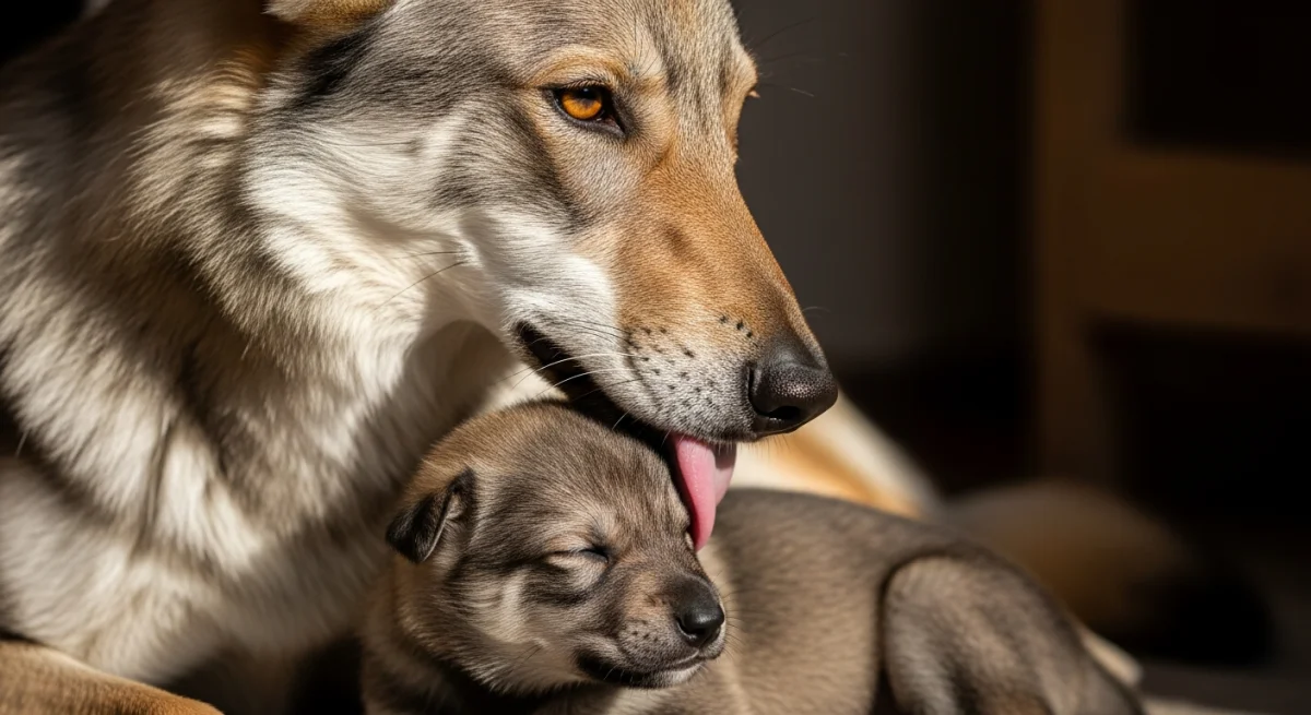 Chiot Chien Loup Tchécoslovaque