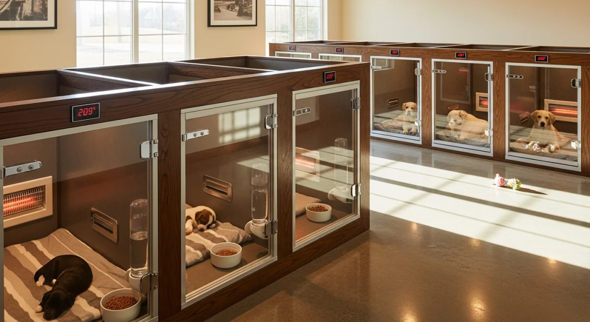 Installations intérieures de l'élevage de Chien Loup Tchécoslovaque