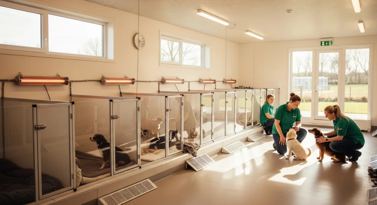 Installations intérieures de l'élevage de Chien Nu Du Mexique