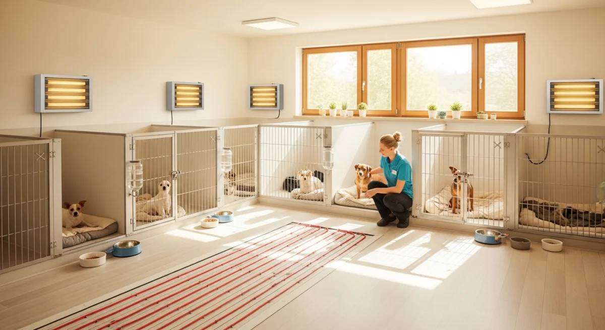 Installations intérieures de l'élevage de Chien Nu Du Pérou