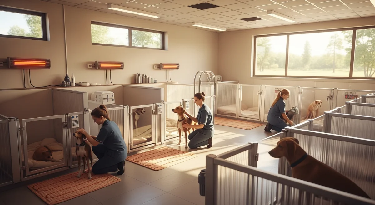 Installations intérieures de l'élevage de Clumber Spaniel